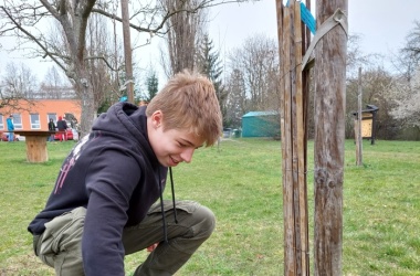 ŽIVÁ ŠKOLNÍ ZAHRADA - Jarní údržba březen 2023