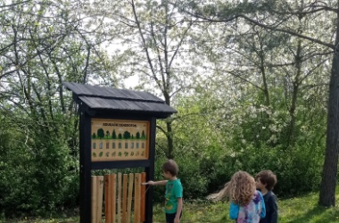 ŽIVÁ ŠKOLNÍ ZAHRADA - Výtvarka prvňáčků venku