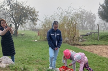 ŽIVÁ ŠKOLNÍ ZAHRADA - Návštěva dětí z MŠ Šikulka