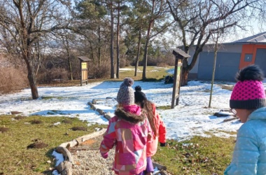 ŽIVÁ ŠKOLNÍ ZAHRADA - Družina i v únoru venku!