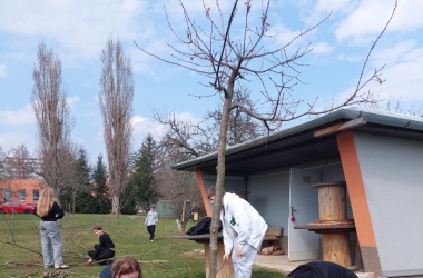 ŽIVÁ ŠKOLNÍ ZAHRADA - Údržba zahrady březen 2025