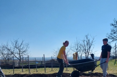 ŽIVÁ ŠKOLNÍ ZAHRADA - Údržba zahrady březen 2025