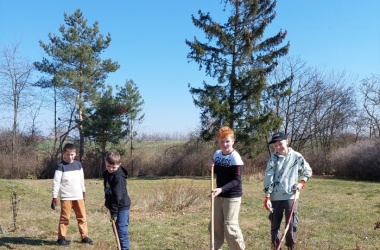 ŽIVÁ ŠKOLNÍ ZAHRADA - Údržba zahrady březen 2025