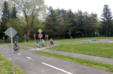 Výuka na dopravním hřišti