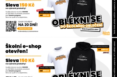 E-shop se školním merchem opět spuštěn!