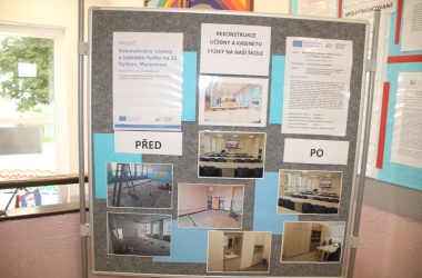 Zmodernizovaná učebna fyziky a fyzikální kabinet