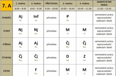 Informace k distanční výuce