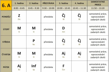 Informace k distanční výuce
