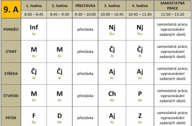 Informace k distanční výuce