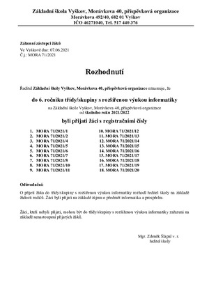 Rozhodnutí o přijetí žáka_RVInf_2021-22_10.06.2021